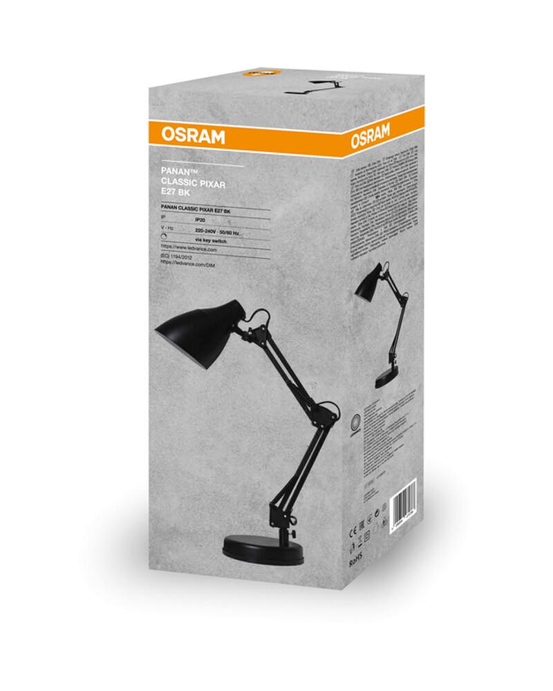 Настольная лампа Ledvance 4099854364068 Panan Classic Pixar E27 1x40W IP20 Черный (27568650) - фото 2