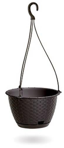 Горшок подвесной с крючком Prosperplast RATOLLA ROUND W 3,4 л Коричневый (CNT00012373)