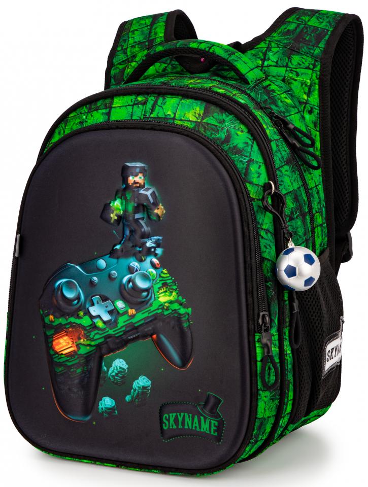 Школьный рюкзак для мальчика Winner One SkyName Джойстик 1-7 класс 6-13 лет Зеленый (R1-072)
