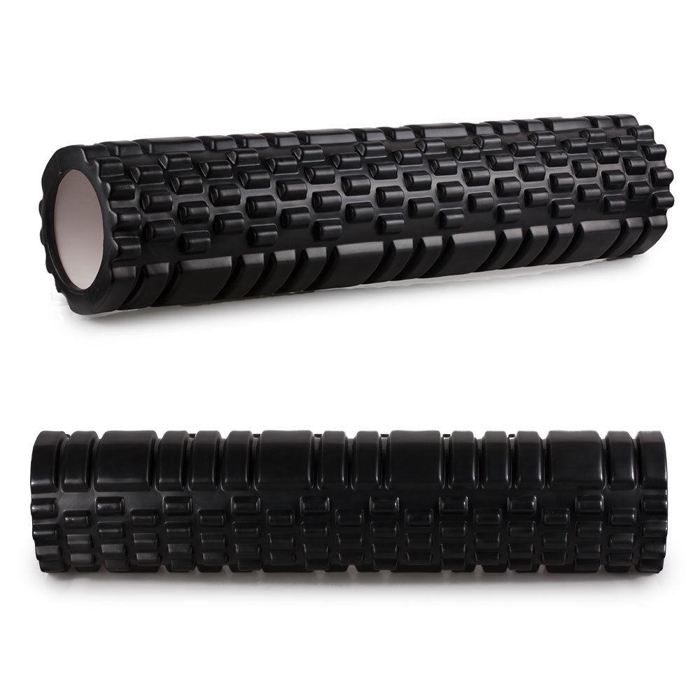 Массажный роллер EasyFit Grid Roller 60 см v.3.1 Черный (EF-2037-B) - фото 2