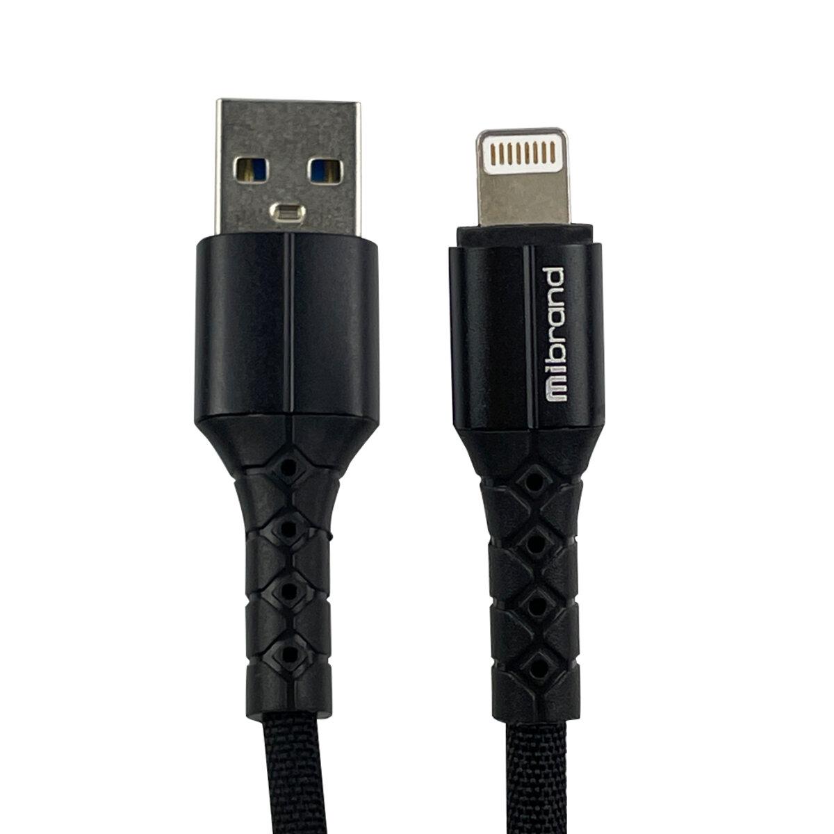 Кабель Mibrand Charge OTG MI-32 USB to Lightning 2 A 2 м Black (MIDC/322LB) - фото 1