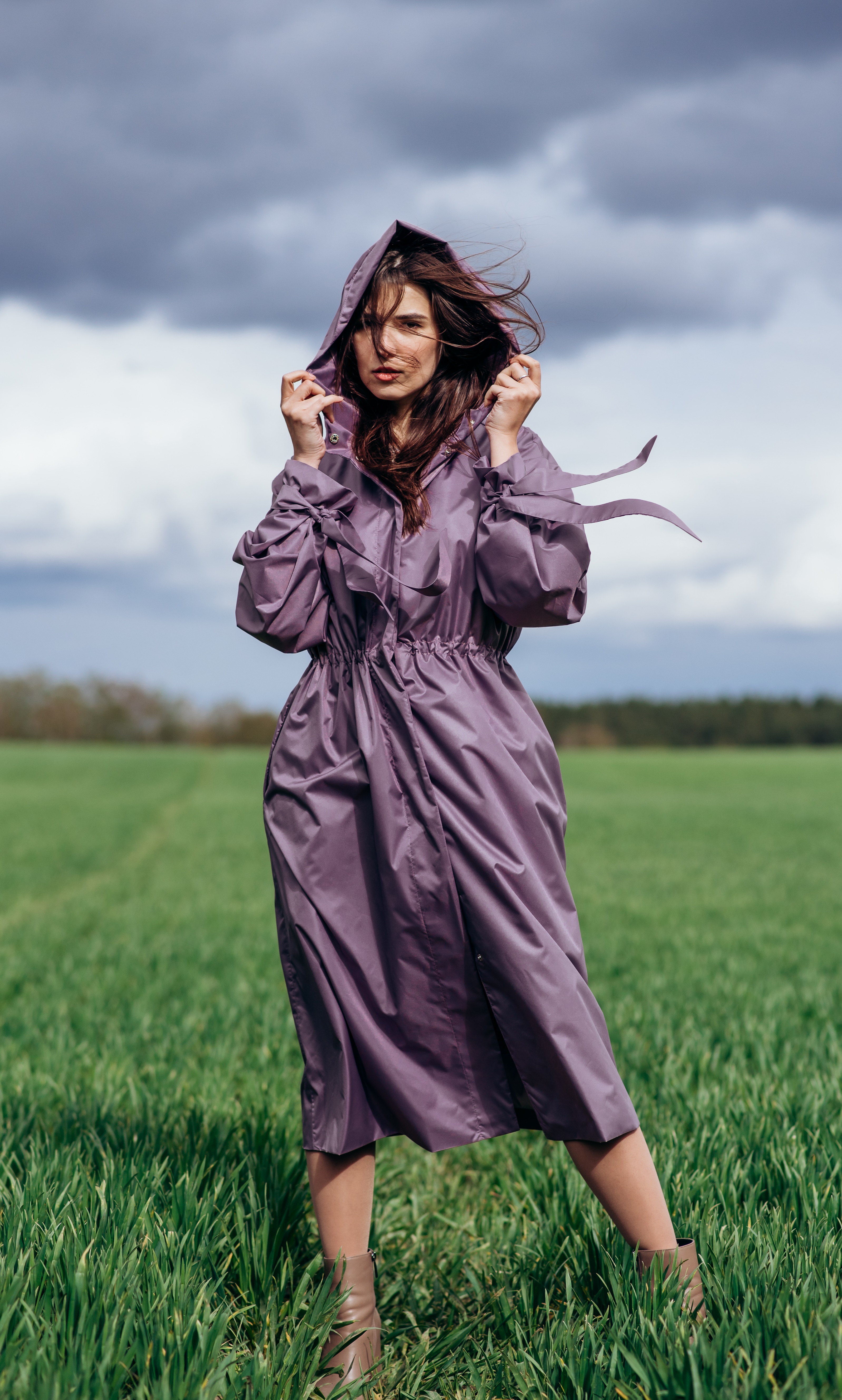 Плащ тренч дождевик raincoat by Parasol'ka 164-169 см Lavender (200103) - фото 1