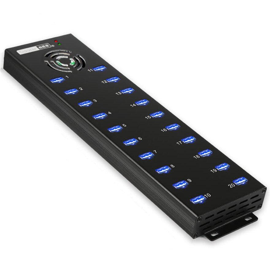 ᐉ Хаб USB Smartdelux 20 портов 2,0 120 W Black • Купить в Киеве ...