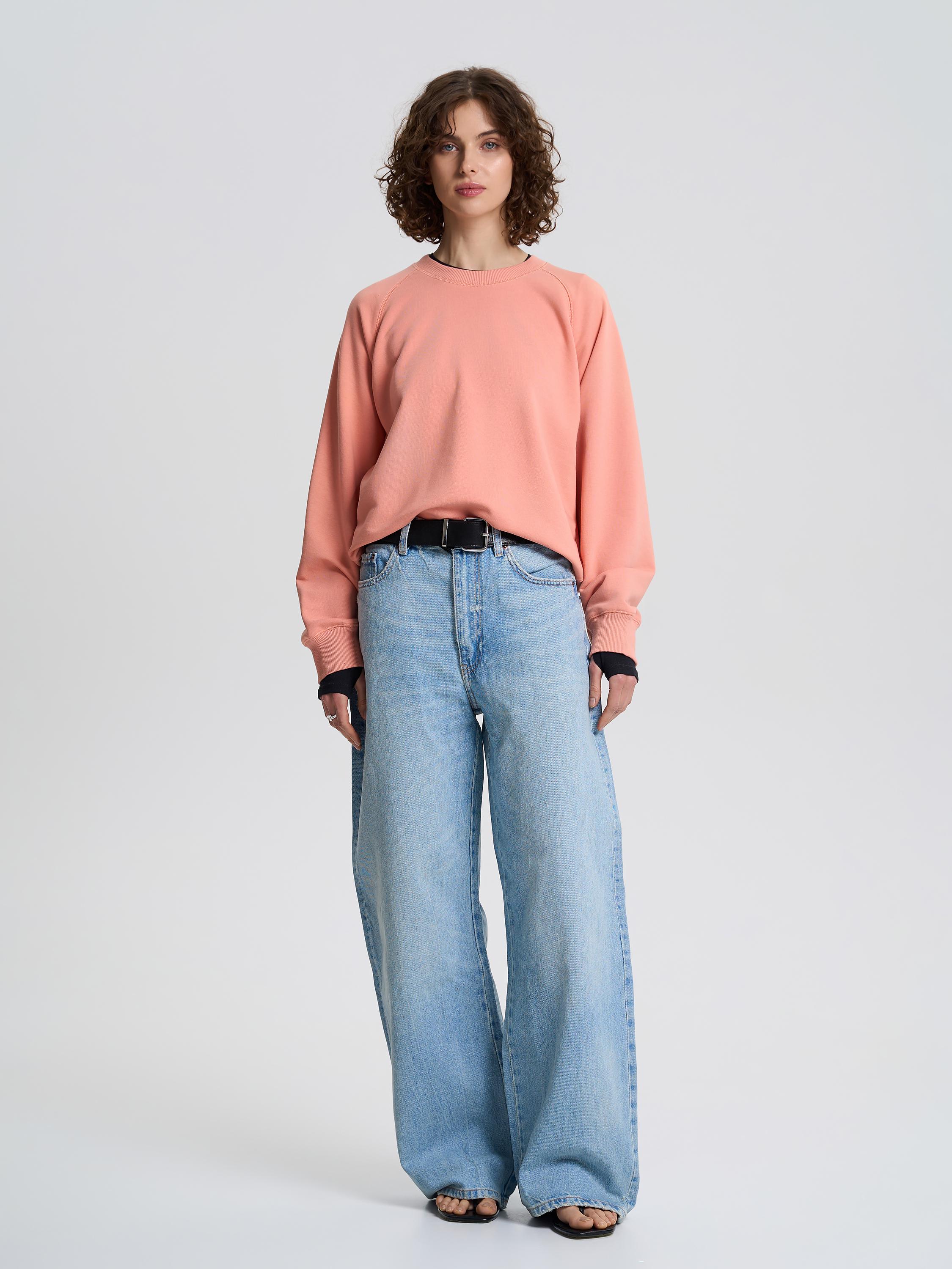 Свитшот-реглан женский укороченный ROZA 231111 L Коралловый (4824005718861) - фото 4 Свитшот-реглан женский укороченный ROZA 231111 L Коралловый (4824005718861) - фото 4