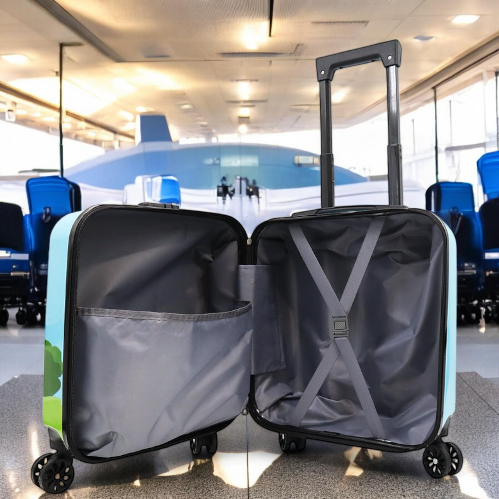 Валіза дитяча H&H Goat on the Lawn ABS-пластик на 4 коліщатках з кодовим замком 35 л (S_D-9) - фото 3 Валіза дитяча H&H Goat on the Lawn ABS-пластик на 4 коліщатках з кодовим замком 35 л (S_D-9) - фото 3