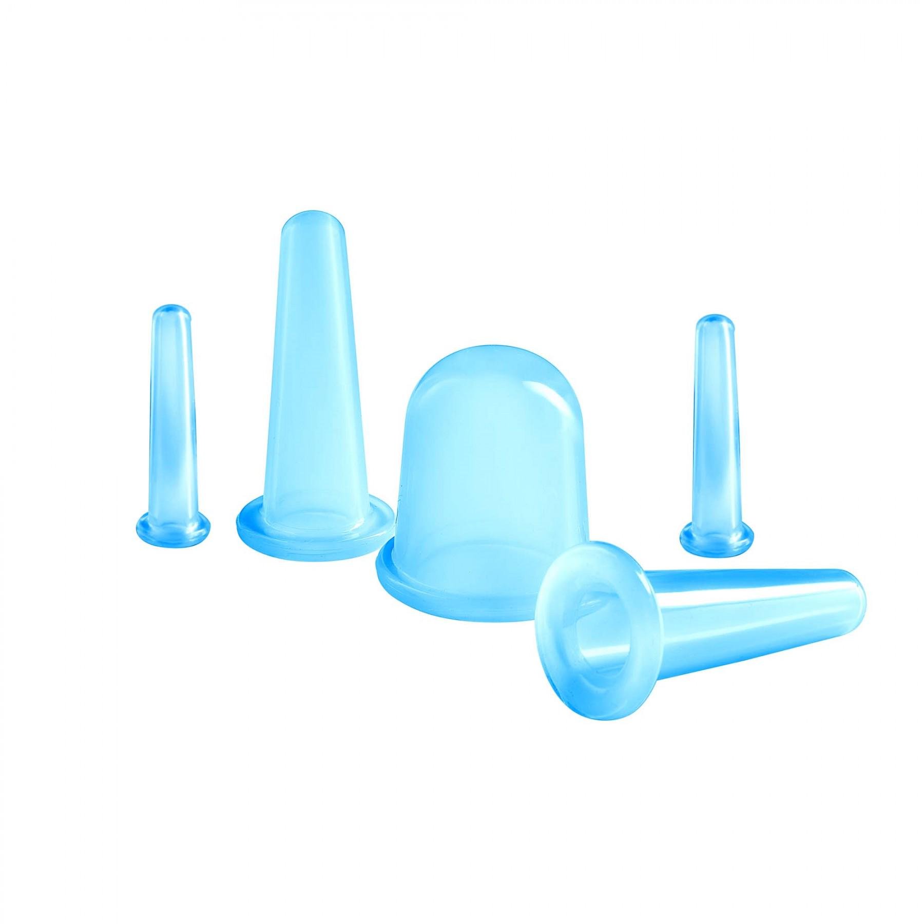 Масажні банки вакуумні 4fizjo 4FJ0345 силіконові для тіла 5 шт. (36441)