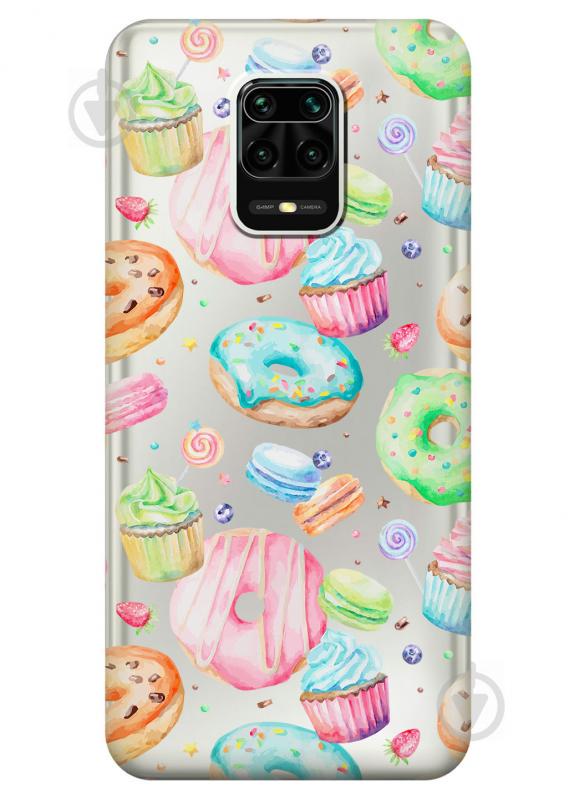 Силиконовый чехол iSwag для Xiaomi Redmi Note 9s Пончики (KS2555) Силиконовый чехол iSwag для Xiaomi Redmi Note 9s Пончики (KS2555)