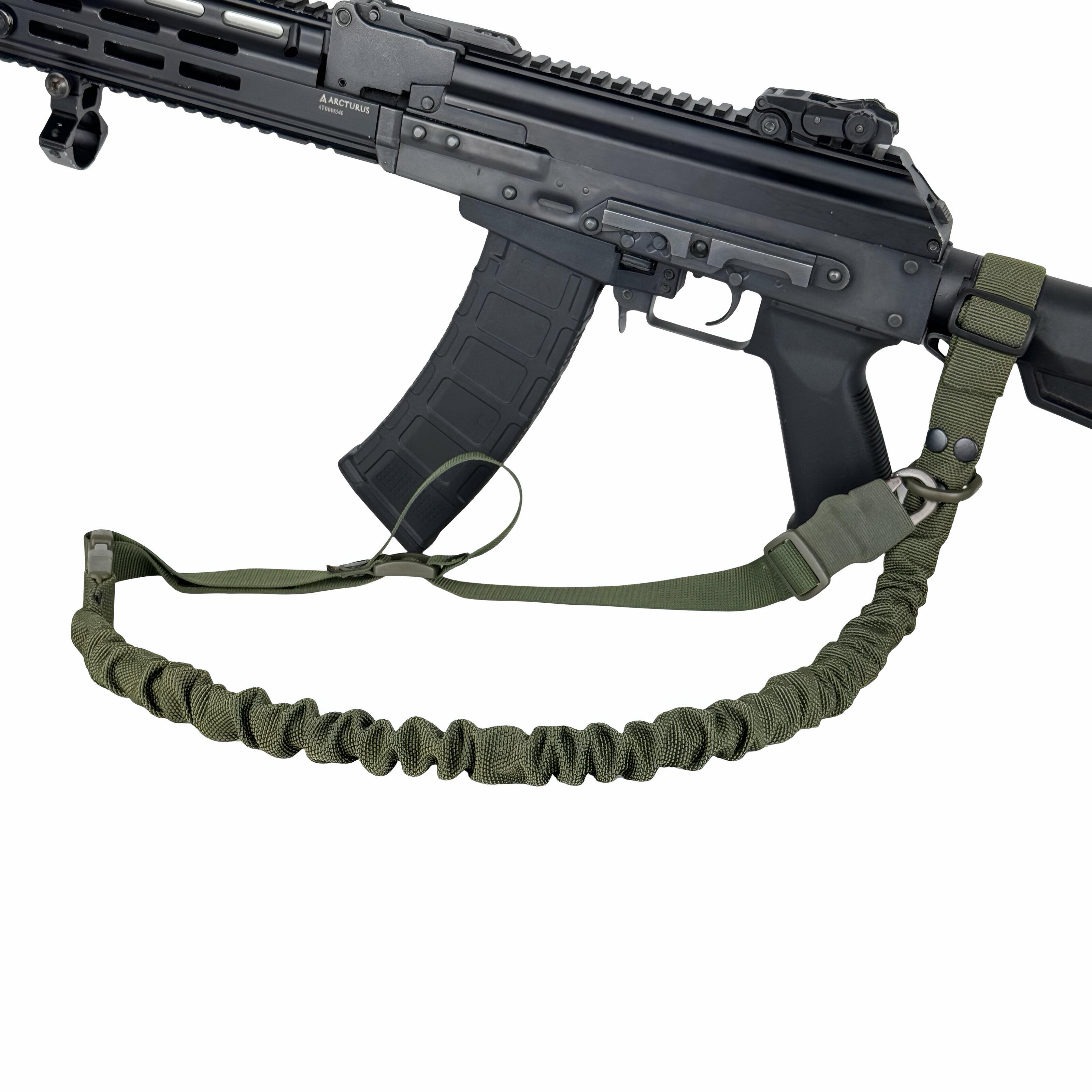 Ремінь для зброї одно/двоточковий еластичний Ragnarok FORSETI Олива - фото 3