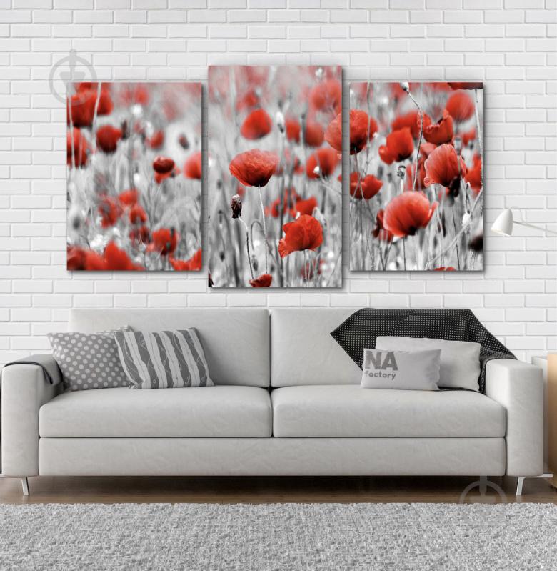 Модульна картина Poster-land Квіти Маки (53х100см) Art-137_3