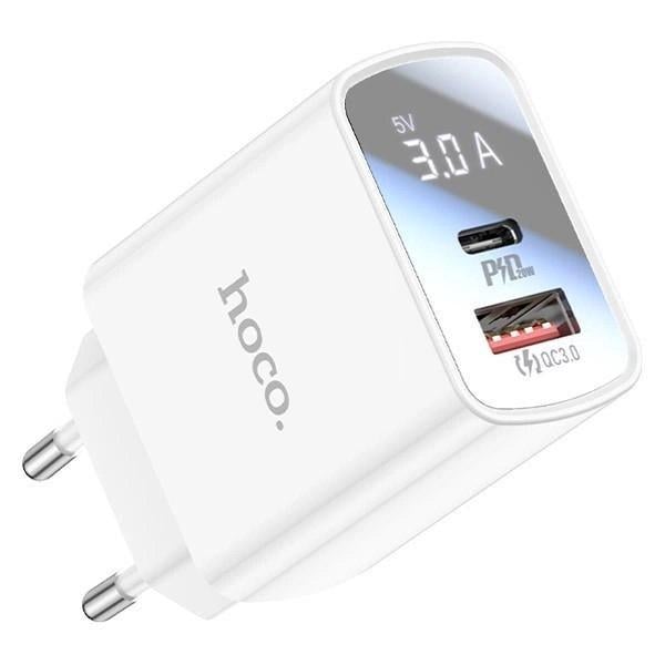 Зарядное устройство сетевое Hoco DC27 1USB/1Type-C 20W/3A PD/QC