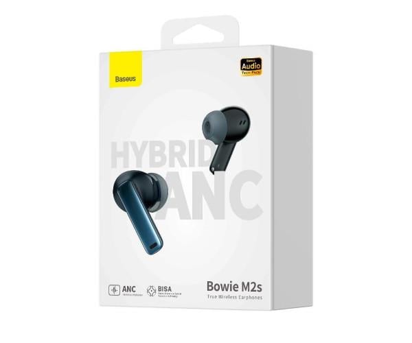 Наушники-гарнитура беспроводные BASEUS Bowie M2s Bluetooth 400 mAh Black (35745) - фото 5