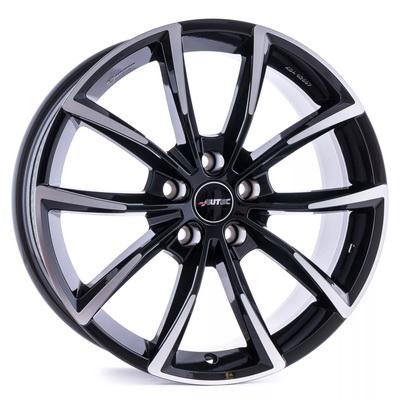 Диски автомобільні Autec Astana R18 W8 PCD5x112 ET44 DIA 57.1 polished Black