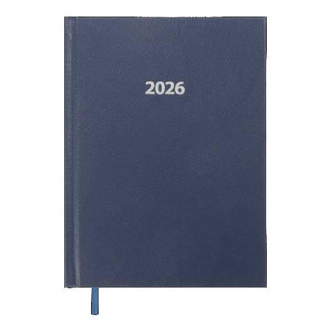 Щоденник датований 2026 Buromax Strong A5 Темно-синій (BM.2129-03)
