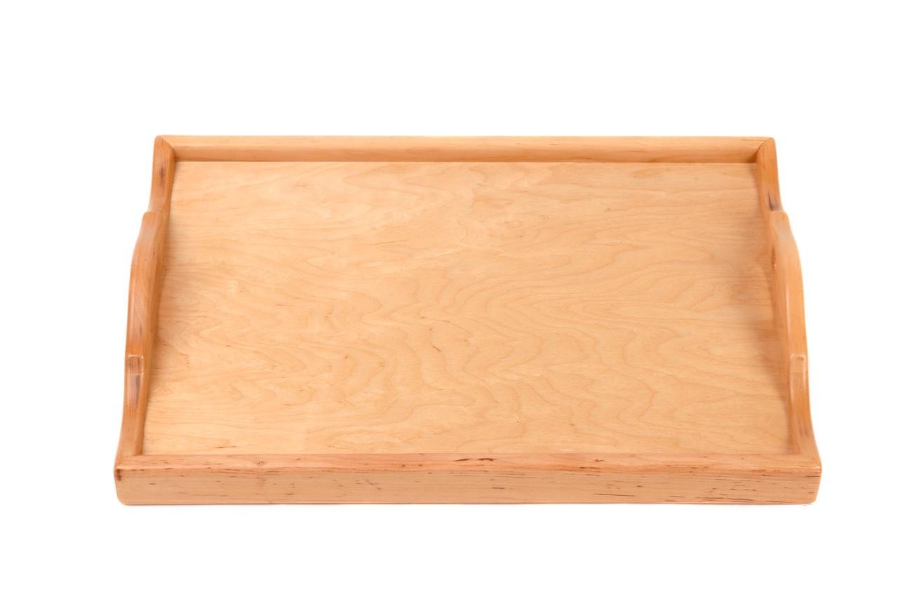 Столик для сніданку складаний з натурального дерева 53х36 см Бук (80) - фото 3