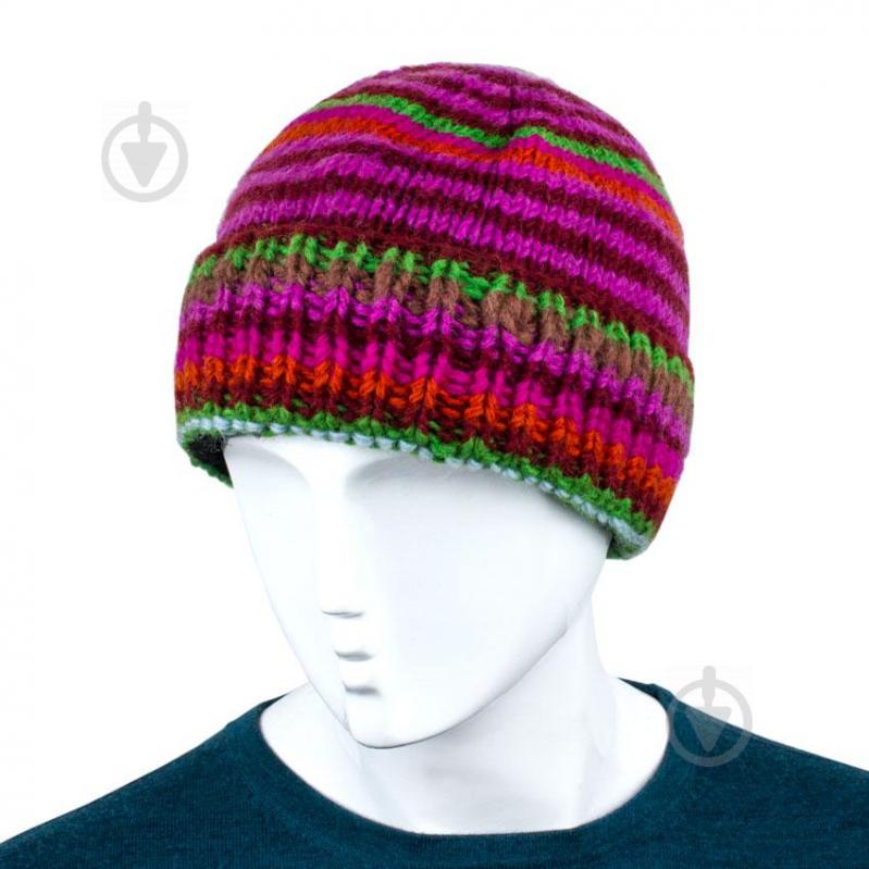Шапка Kathmandu Паттэ Ручная работа 100% шерсть яка S 54-56 Разноцветная (25542)