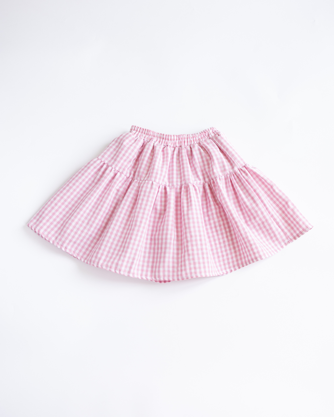 Костюм для дівчинки літній Blossom Alwair Kids в клітинку 134 см Рожевий (27309136) - фото 4