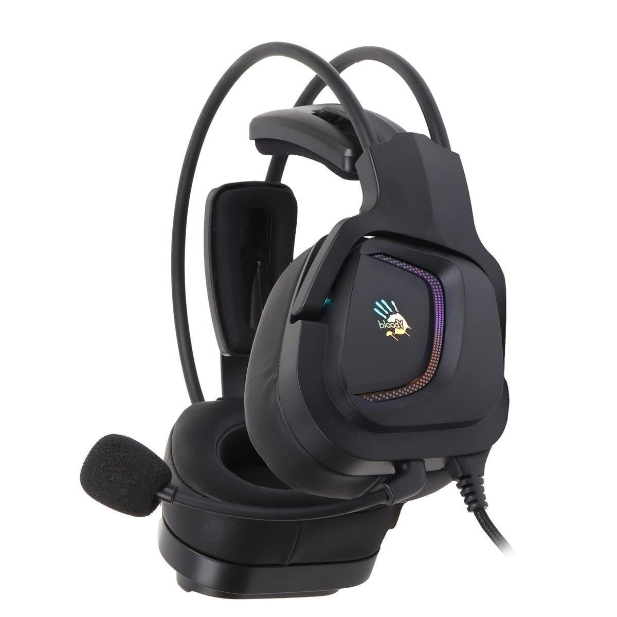 Гарнитура для гейминга A4Tech Bloody G575 виртуальный звук 7,1 RGB подсветка Черный