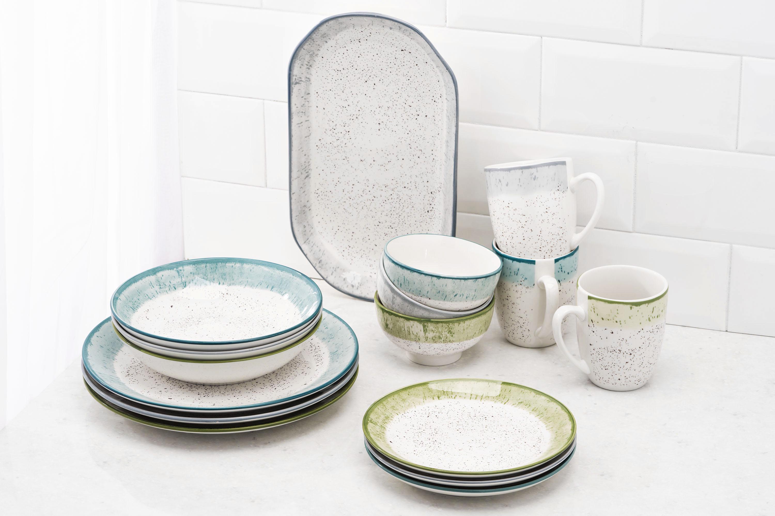 Столовый сервиз Ardesto Siena 5 предметов 1 персона фарфор Бело-серый - фото 18