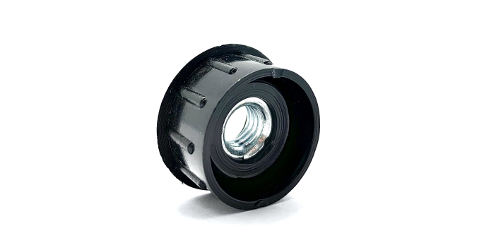 Заглушка внутренняя резьбовая круглая металлическая резьба М8 22 мм Черний (SQRM-22М8-BLK-107)