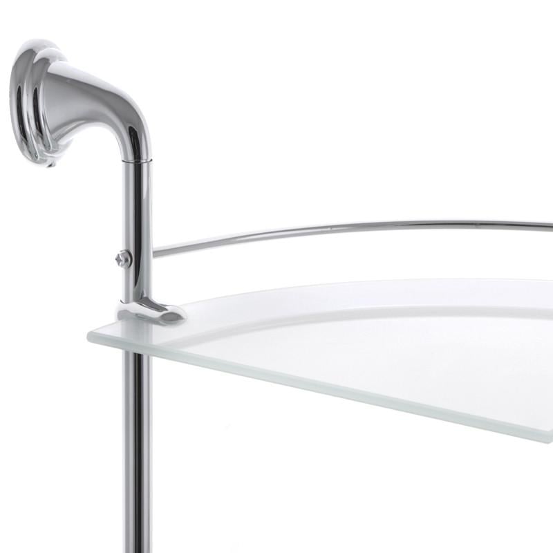 Полка угловая Zerix LR1507-2 стеклянная 2-ярусная (LL1408) - фото 2 Полка угловая Zerix LR1507-2 стеклянная 2-ярусная (LL1408) - фото 2