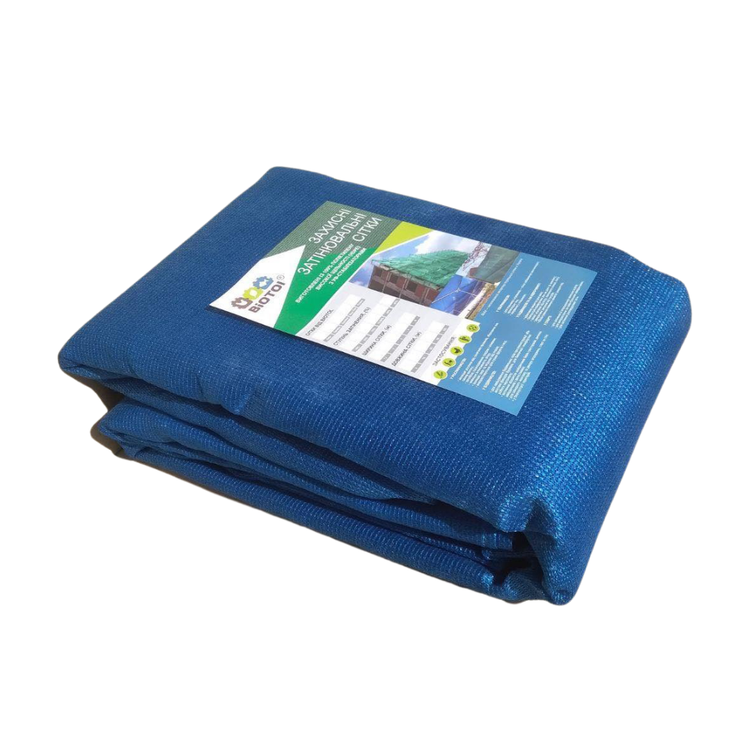 Сетка затеняющая защитная Biotol Protect 95% 4х10 м, 140 г/м.кв Blue (1890404)