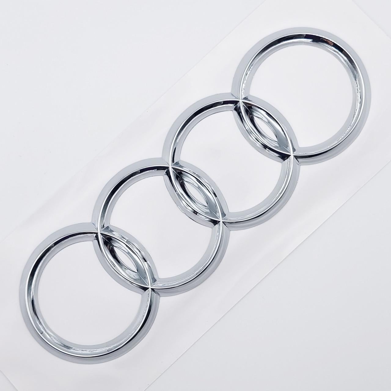 Эмблема Audi задняя 177х57 мм 8E98537422ZZ Хром глянцевый (1736771590)