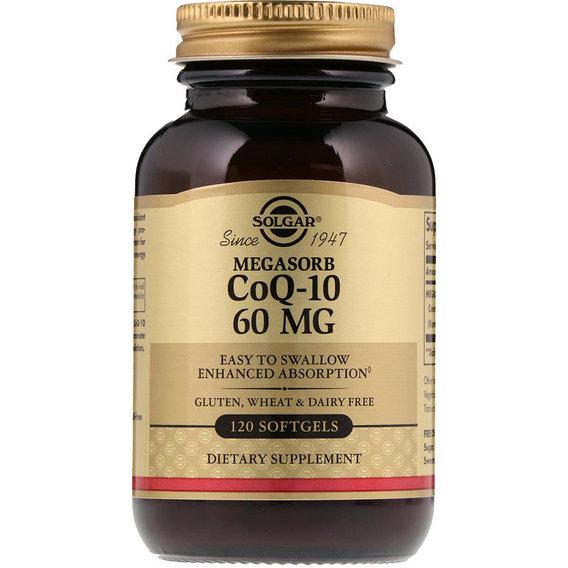 Коензим Solgar Megasorb CoQ-10 60 мг 120 Softgels