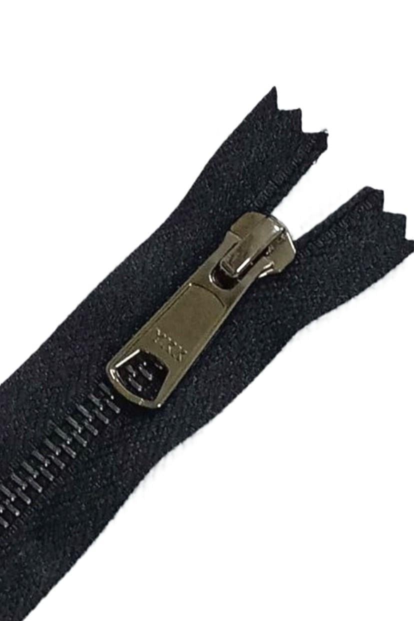 Молния YKK металлическая тип 5 18 см Черный/Блэк-никель (1662754532)
