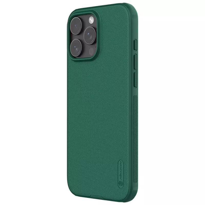 Противоударный Чехол Nillkin Matte Pro для Apple iPhone 16 Pro Max Deep Green - фото 3 Противоударный Чехол Nillkin Matte Pro для Apple iPhone 16 Pro Max Deep Green - фото 3