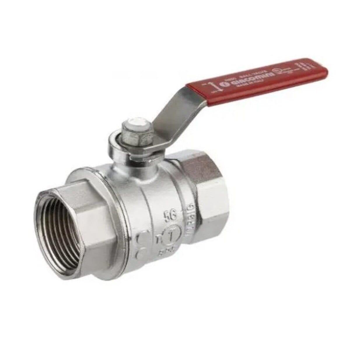 Кран кульовий Giacomini 1 1/4" ВВ прямий латунь (R250X006)