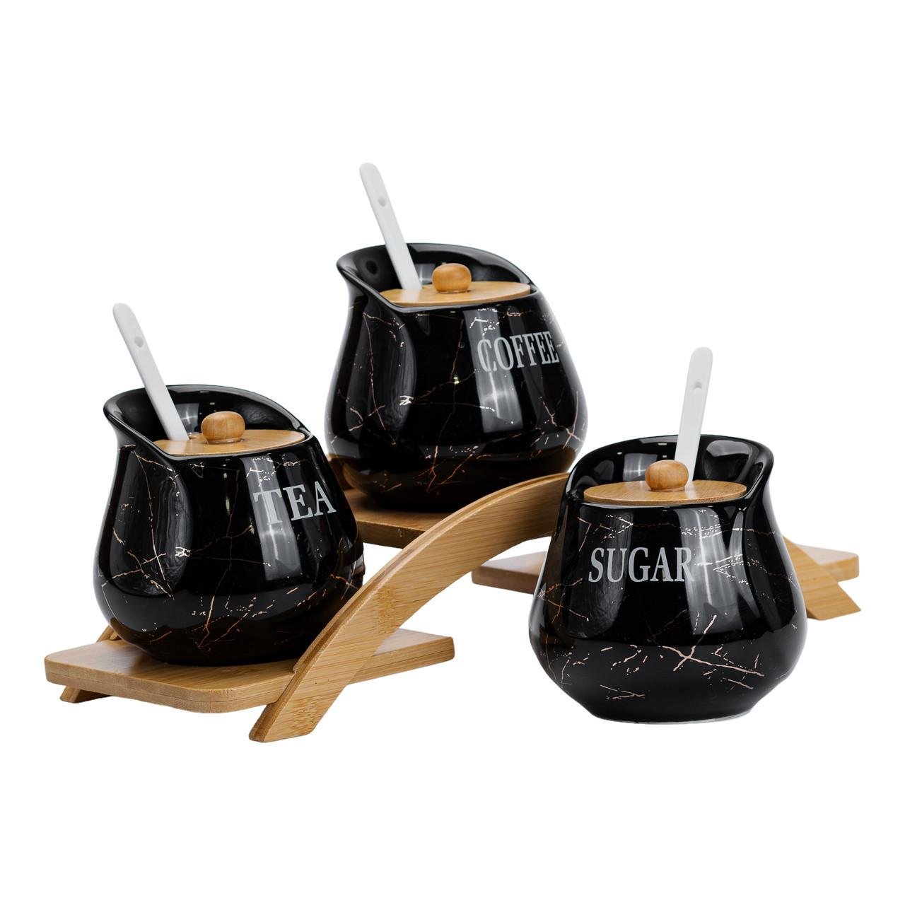 Набір для сипучих продуктів порцелянаовий 3 шт. по 500 мл (HP1244) - фото 4