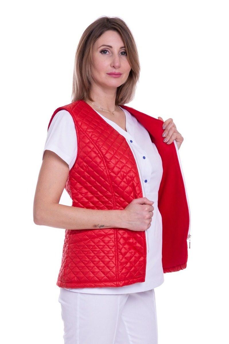 Жилет медицинский женский теплый TopLine Аляска р. 46 Красный (31500-03-(46) - фото 2