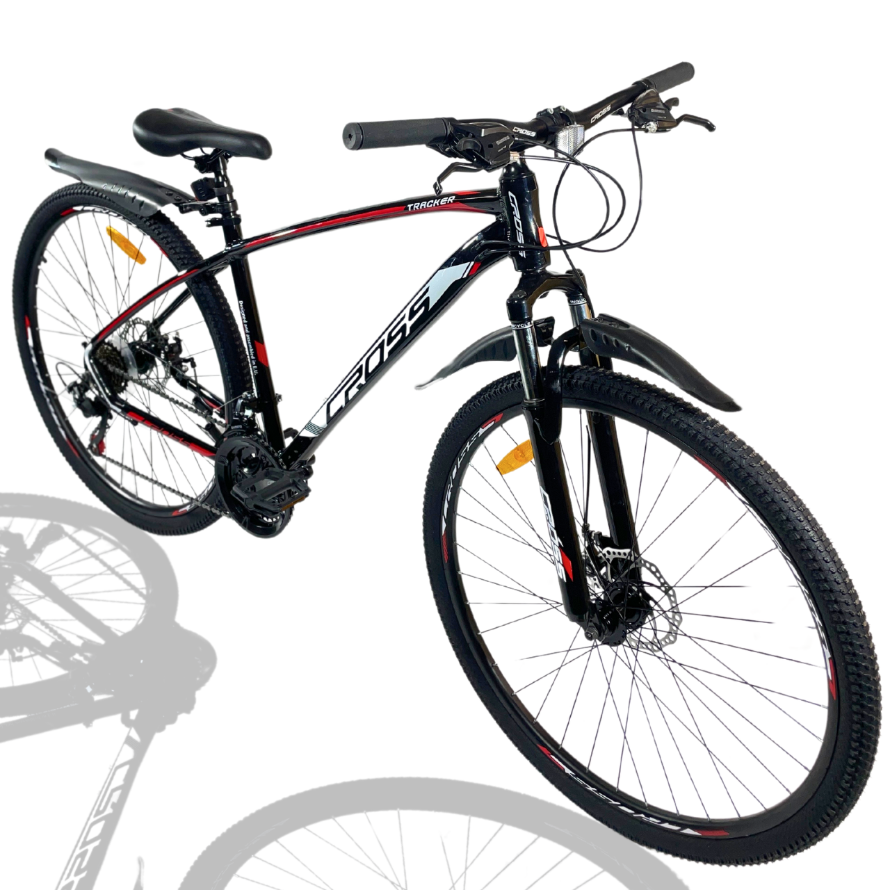 Велосипед горный Cross Tracker 27,5" 17" 160-178 см Черный/Красный (5addbc22)