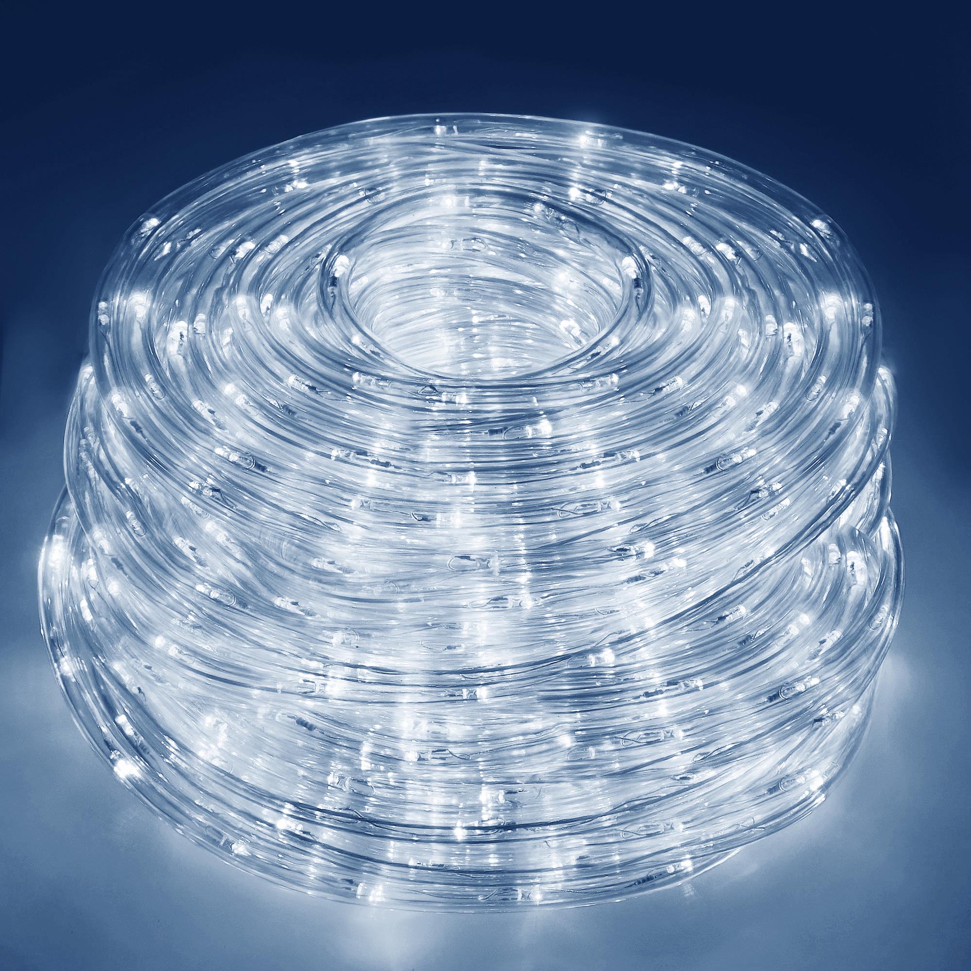Гирлянда дюралайт уличная Springos Rope Lights 10 м 240 LED CL1201 Cold White (3204)