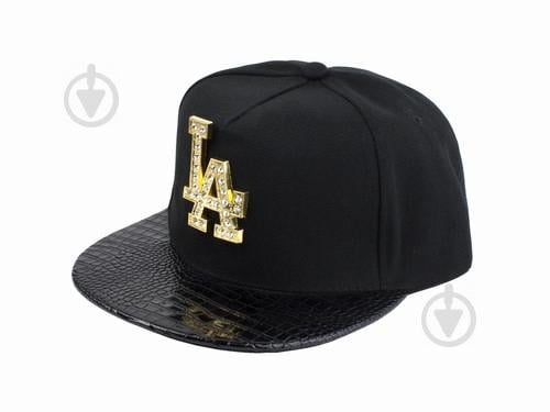 Бейсболка GLH Snapback Gold LA One sizе Чёрный (23238)