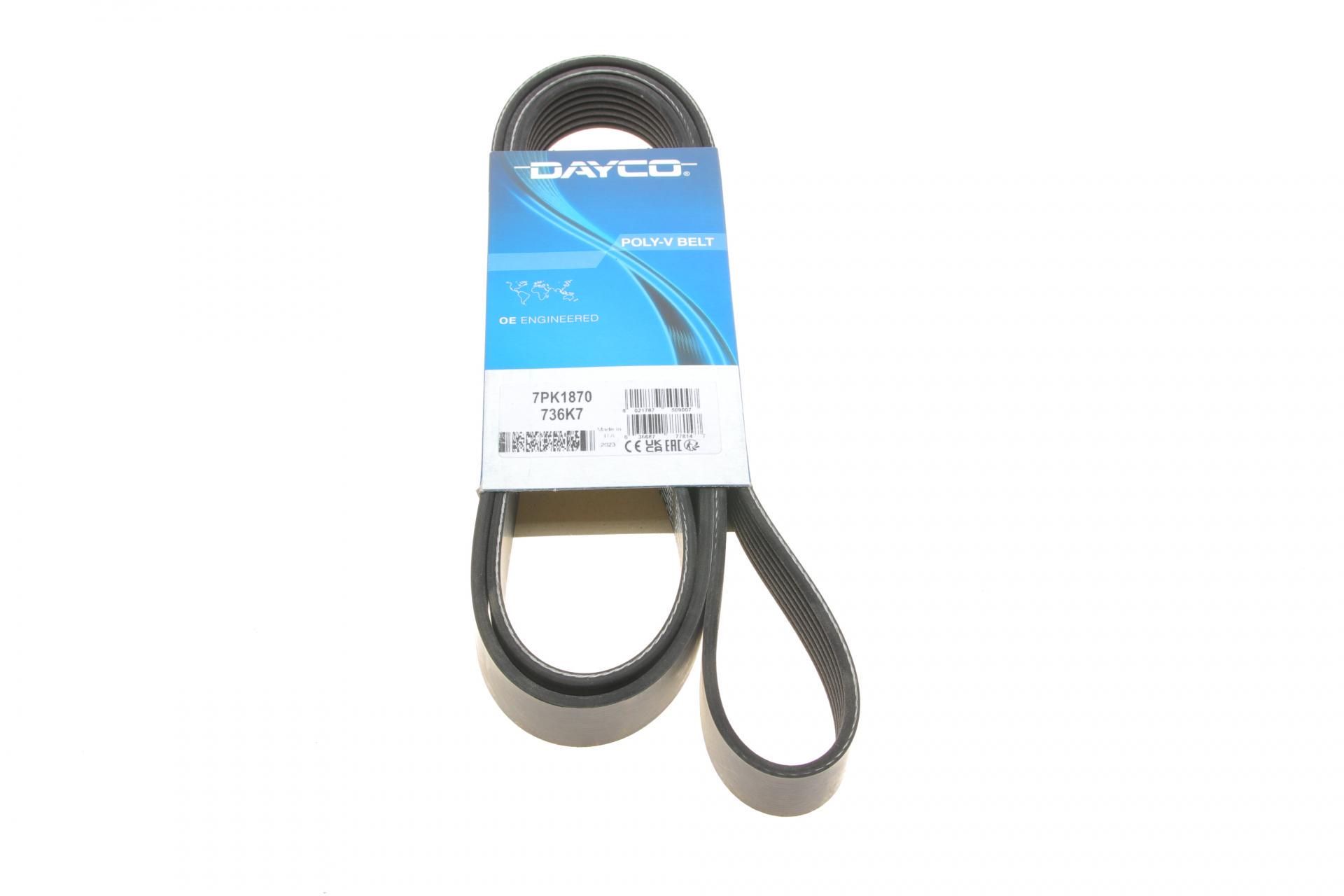 Ремень генератора DAYCO Land Rover Discovery/Range Rover 2.5 Td5/3.9-4.6 93-04 (7PK1870)