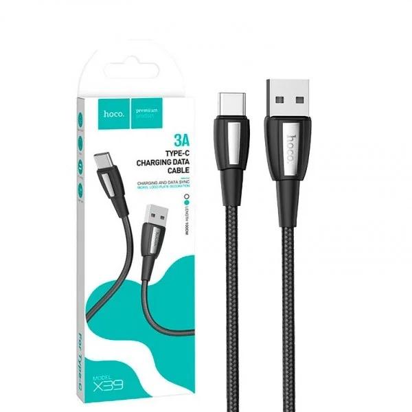 Кабель для зарядки телефона Hoco X39 Titan USB Type-C 1 м Черный (20572opti) - фото 2