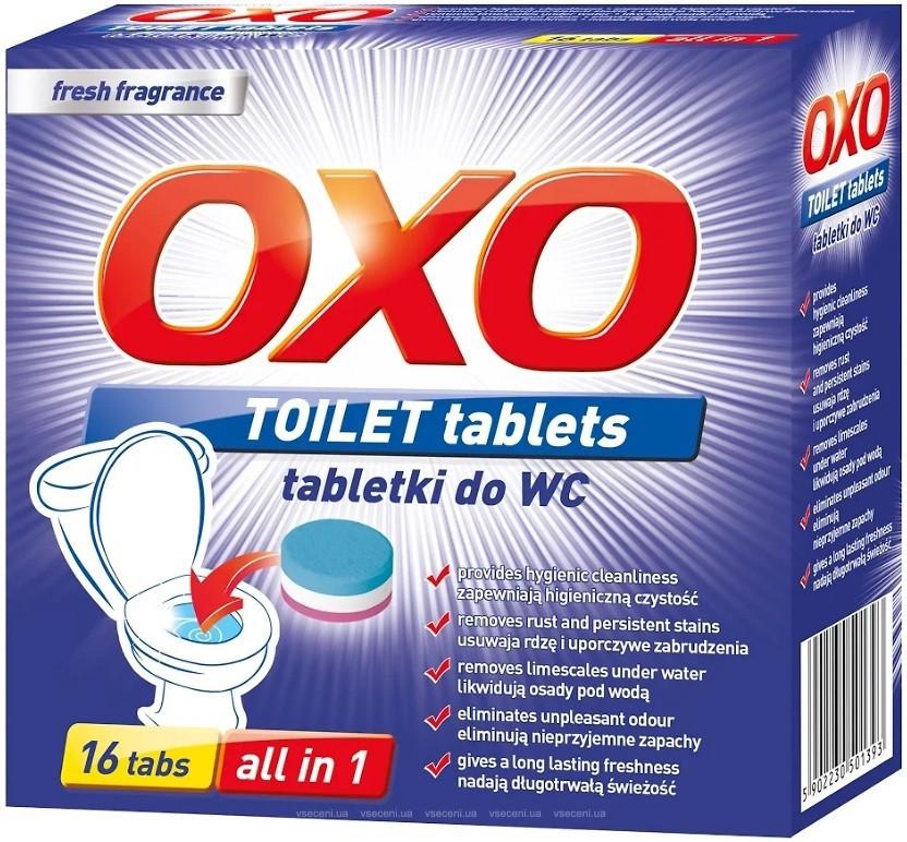 Таблетки для чищення унітазу OXO Fresh Edition потрійної дії 16 шт.