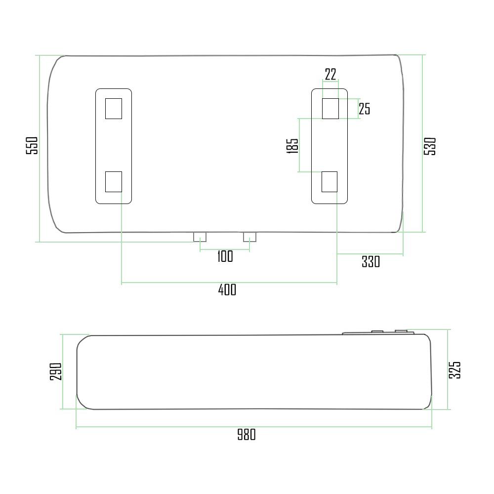 Водонагрівач Thermo Alliance плоский 80 л 1х08+12 кВт DT80H20GPD - фото 2