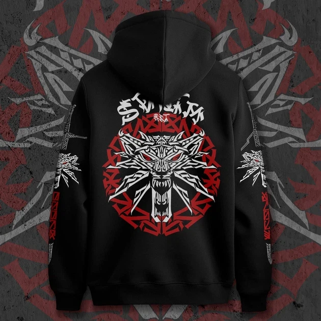 Худи для подростка мальчика с принтом Ведьмак Школа Волка 150 см (Anime11251)