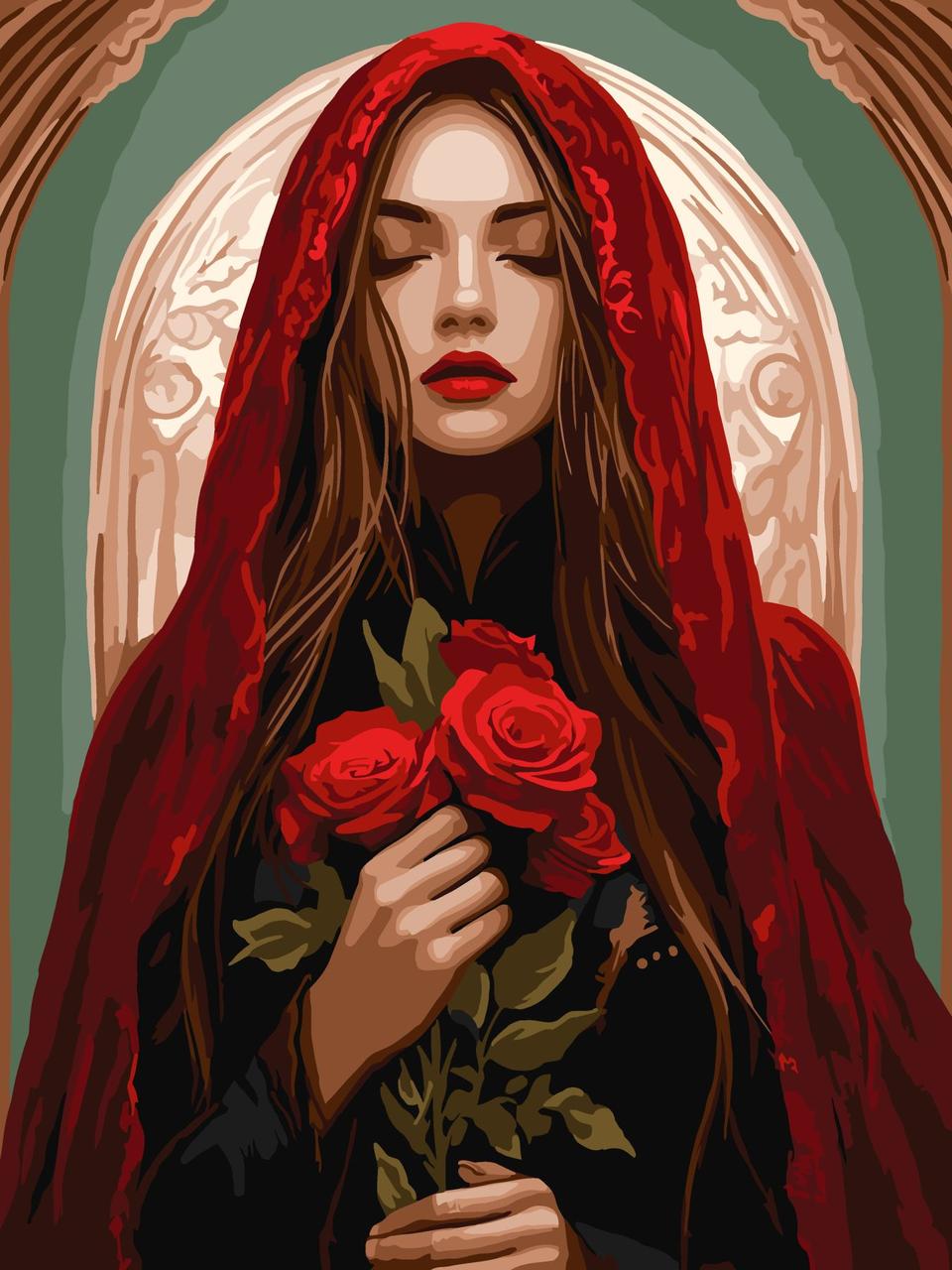 Картина по номерам Ideyka Зачарованная 30х40 см (2824810081)