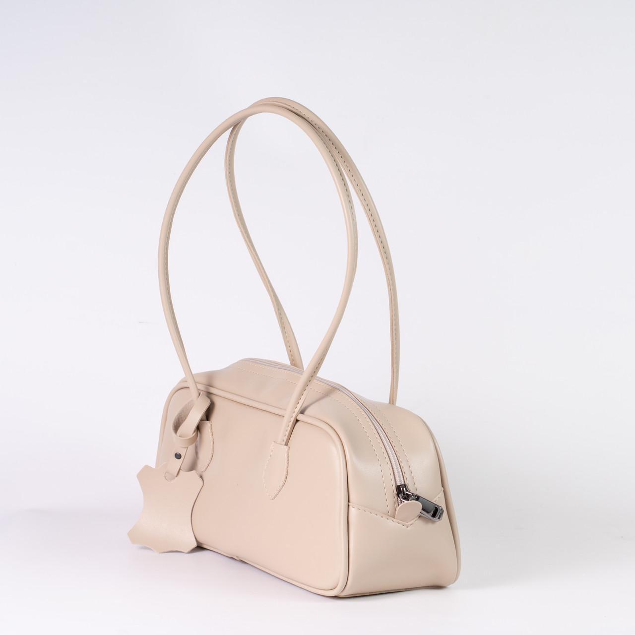 Сумка женская багет из экокожи XENIA № 01-25 Бежевый - фото 3 Сумка женская багет из экокожи XENIA № 01-25 Бежевый - фото 3