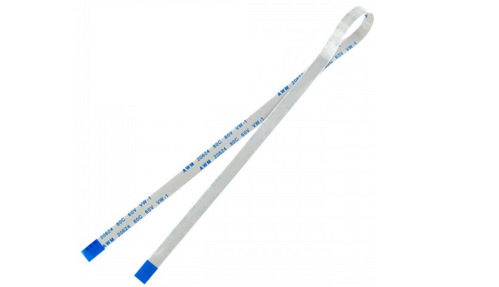 Шлейф плоский 10pin реверсний крок 0,5 мм довжина 30 см AWM 20624 80C 60V VW-1 гнучкий кабель (1835435223)