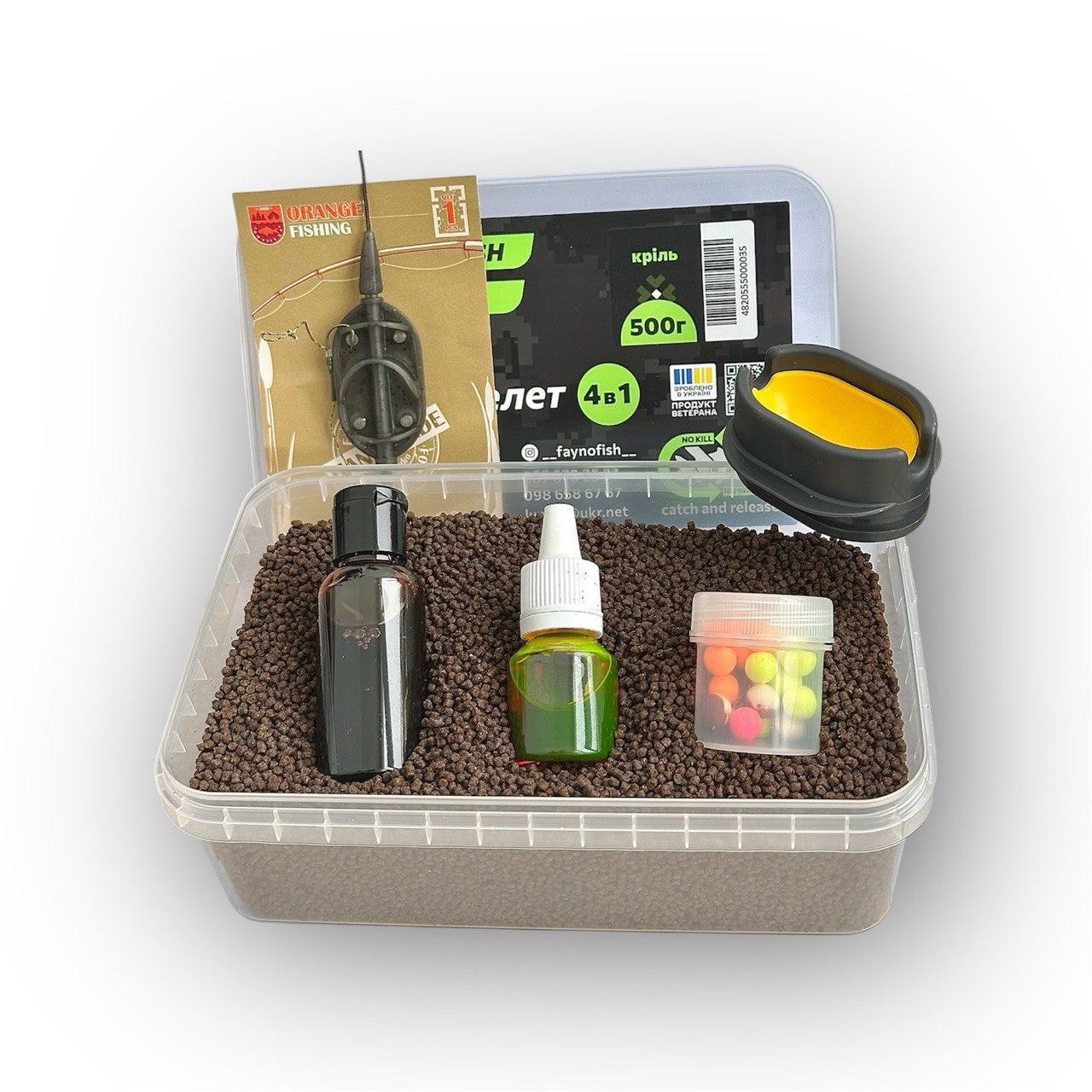 Методный пеллетс метод микс Fayno Fish криль 6в1 500 г (2899884710)