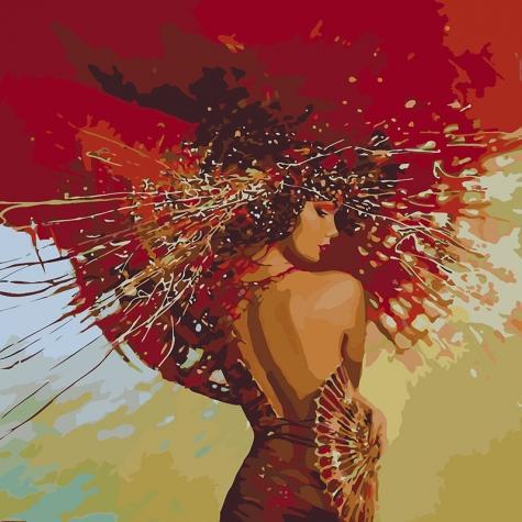 Картина по номерам Идейка Любовь Искры страсти 40х40 см в термопакете (КНО4594-mt)