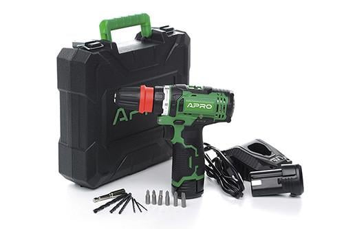 Дрель-шуруповерт Apro 12 В 1,5 А 12DC быстросъем 2 АКБ ЗП с кейсом (2969024618) Дрель-шуруповерт Apro 12 В 1,5 А 12DC быстросъем 2 АКБ ЗП с кейсом (2969024618)