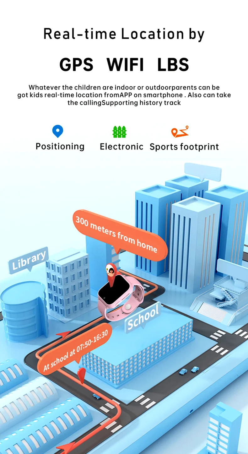 Смарт годинник-телефон дитячий Wonlex CT25 з відеодзвінком WI-FI GPS SIM-карта Pink (18357) - фото 7 Смарт годинник-телефон дитячий Wonlex CT25 з відеодзвінком WI-FI GPS SIM-карта Pink (18357) - фото 7