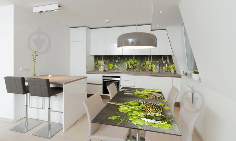 Наклейка виниловая на стол Zatarga «Белый Виноград» 600х1200 мм Z180483st Наклейка виниловая на стол Zatarga «Белый Виноград» 600х1200 мм Z180483st