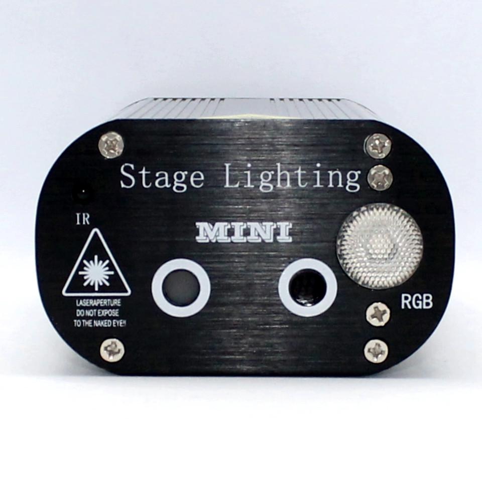 Лазерный проектор Mini Laser Stage Light с пультом и стробоскопом (RD-8008) - фото 2