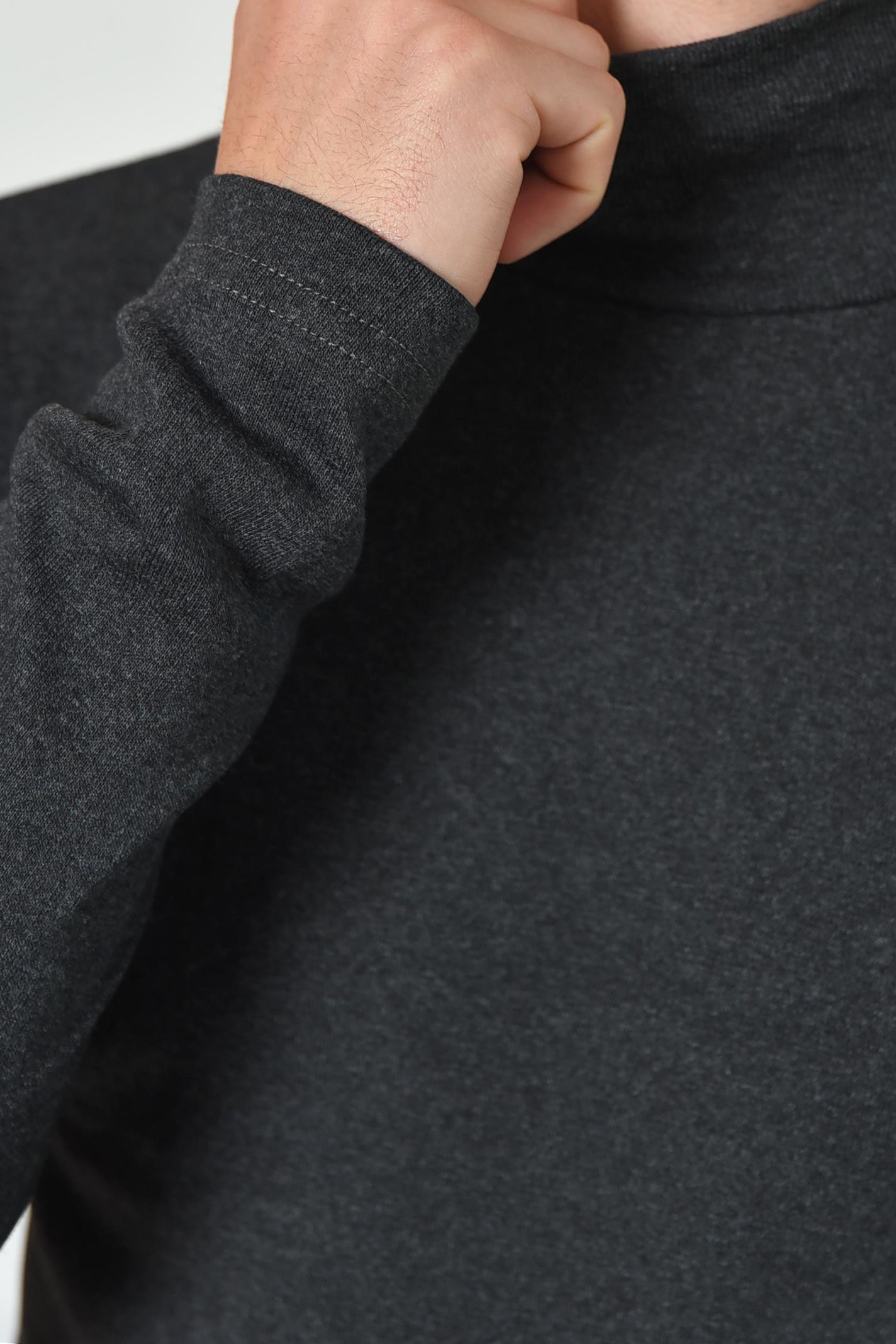 Гольф чоловічий на флісі L Темно-сірий (166675) - фото 4